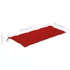  tömör akácfa kerti pad párnával 120 cm