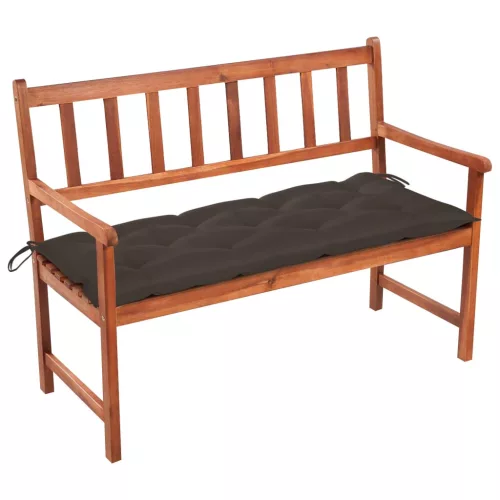  tömör akácfa kerti pad párnával 120 cm
