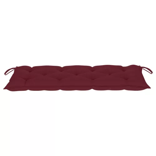  tömör akácfa kerti pad párnával 120 cm