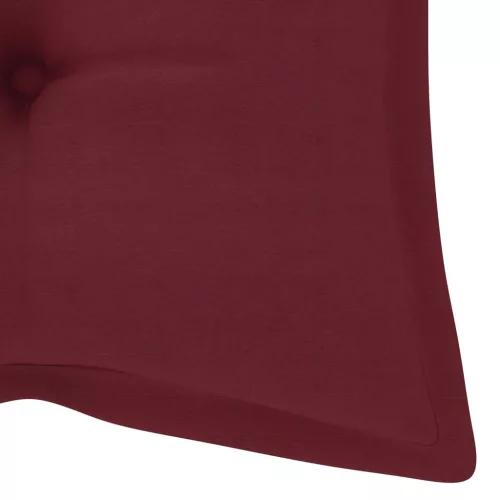  tömör akácfa kerti pad párnával 120 cm