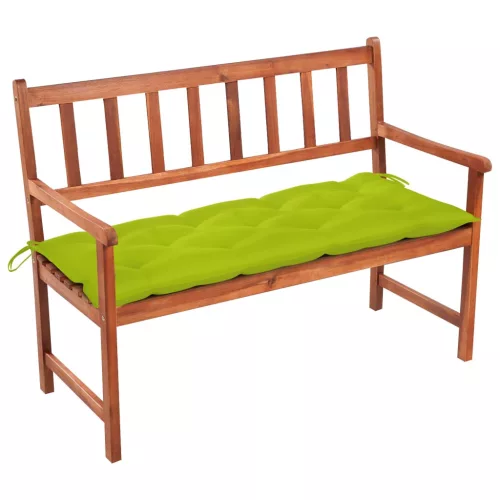  tömör akácfa kerti pad párnával 120 cm