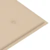  összecsukható bambusz kerti pad párnával 118 cm
