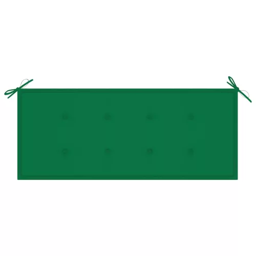  összecsukható bambusz kerti pad párnával 118 cm