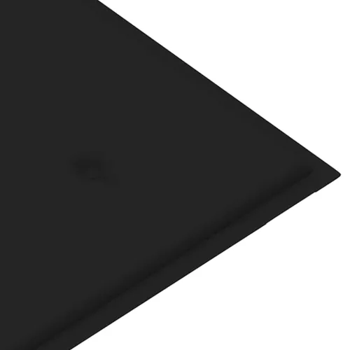  összecsukható bambusz kerti pad párnával 118 cm