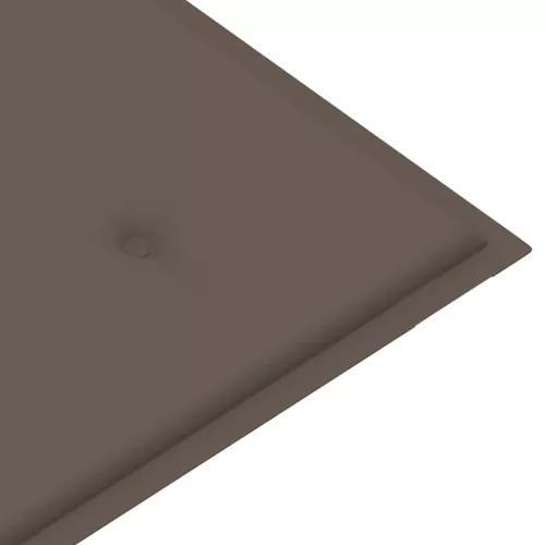  összecsukható bambusz kerti pad párnával 118 cm