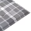  összecsukható bambusz kerti pad párnával 118 cm