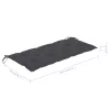  összecsukható bambusz kerti pad párnával 118 cm