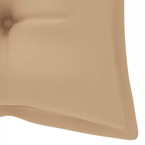  összecsukható bambusz kerti pad párnával 118 cm