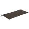  összecsukható bambusz kerti pad párnával 118 cm