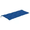  összecsukható bambusz kerti pad párnával 118 cm