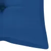  összecsukható bambusz kerti pad párnával 118 cm