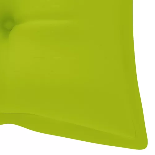  összecsukható bambusz kerti pad párnával 118 cm
