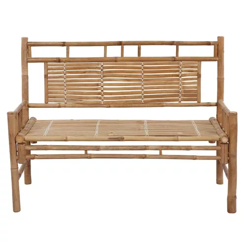  bambusz kerti pad párnával 120 cm