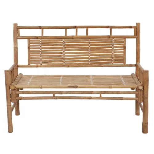  bambusz kerti pad párnával 120 cm