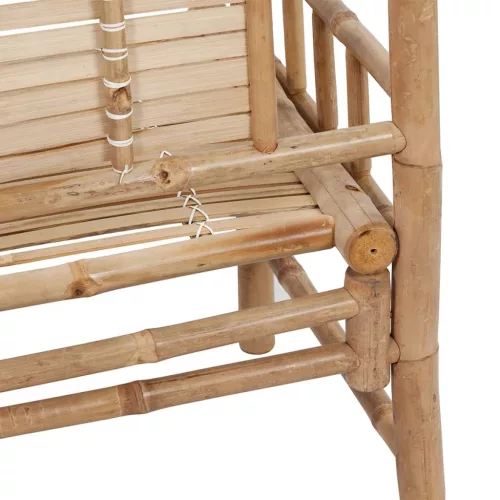  bambusz kerti pad párnával 120 cm