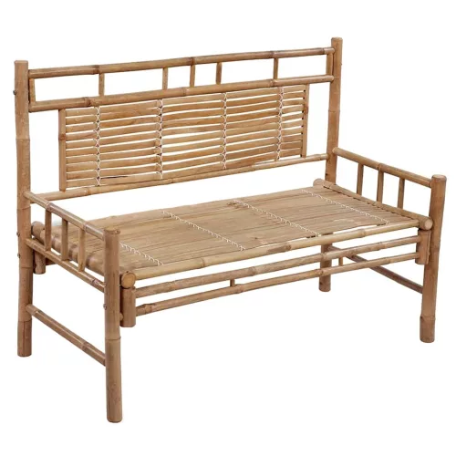  bambusz kerti pad párnával 120 cm