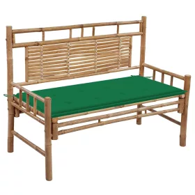  bambusz kerti pad párnával 120 cm