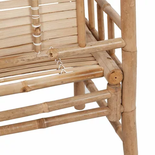  bambusz kerti pad párnával 120 cm