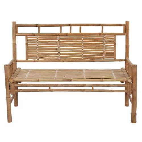  bambusz kerti pad párnával 120 cm