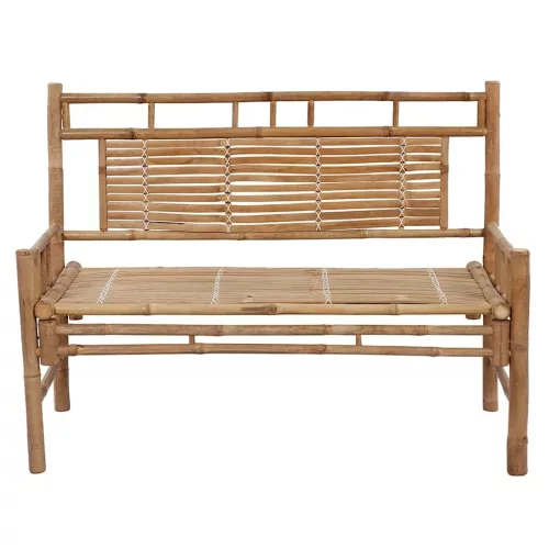  bambusz kerti pad párnával 120 cm