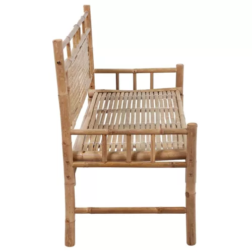  bambusz kerti pad párnával 120 cm