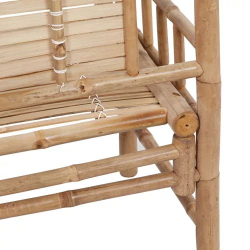  bambusz kerti pad párnával 120 cm