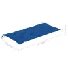  bambusz kerti pad párnával 120 cm