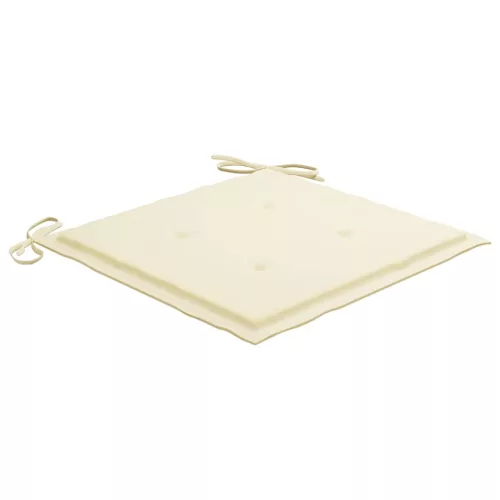  2 db összecsukható bambusz kerti szék párnával