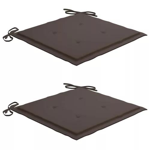  2 db összecsukható bambusz kerti szék párnával