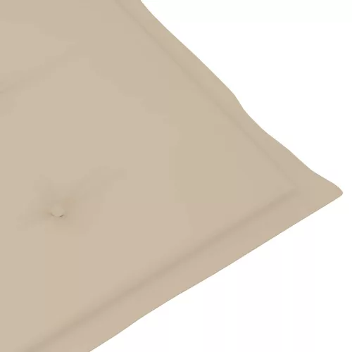  tömör akácfa kültéri napozószék lábtartóval és párnával
