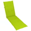  tömör akácfa kültéri napozószék lábtartóval és párnával