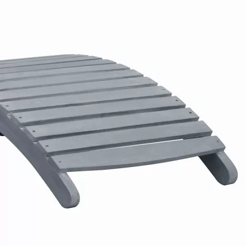  szürke tömör akácfa napozóágy párnával