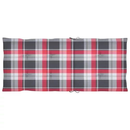  6 db összecsukható tömör akácfa kerti szék párnával