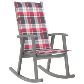  szürke tömör akácfa hintaszék párnákkal