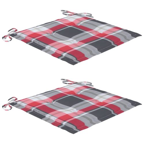  2 db tömör akácfa kültéri étkezőszék párnával