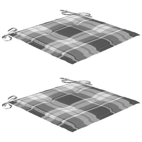  2 db tömör akácfa kültéri étkezőszék párnával