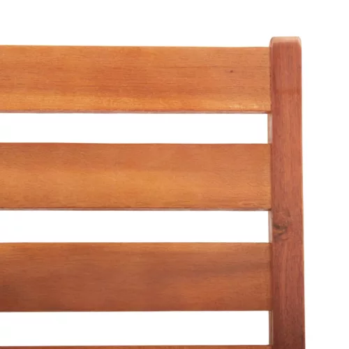  3 darab tömör akácfa kültéri étkezőszék párnával