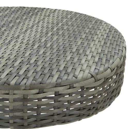  3 részes szürke polyrattan kerti bárszett párnákkal