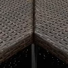  8 részes barna polyrattan kerti bárszett párnával