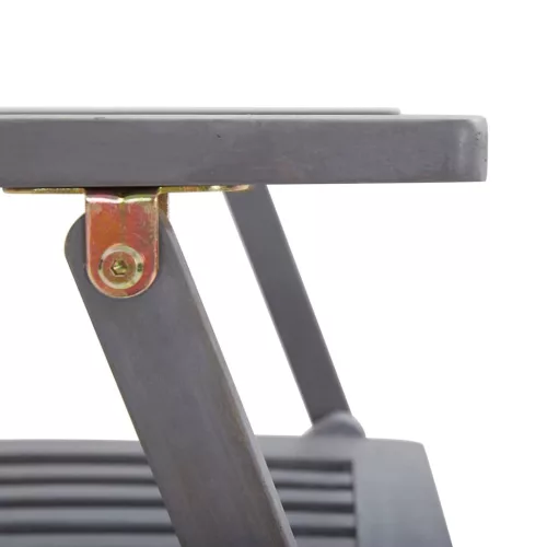  6 db összecsukható tömör akácfa kültéri szék párnákkal