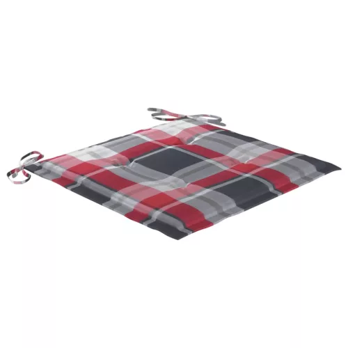  6 db összecsukható tömör akácfa kültéri szék párnákkal