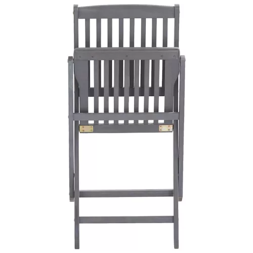  6 db összecsukható tömör akácfa kültéri szék párnákkal