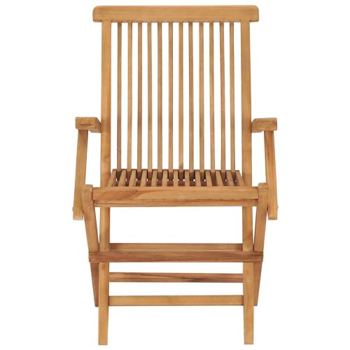  4 db tömör tíkfa kerti szék bordó párnával