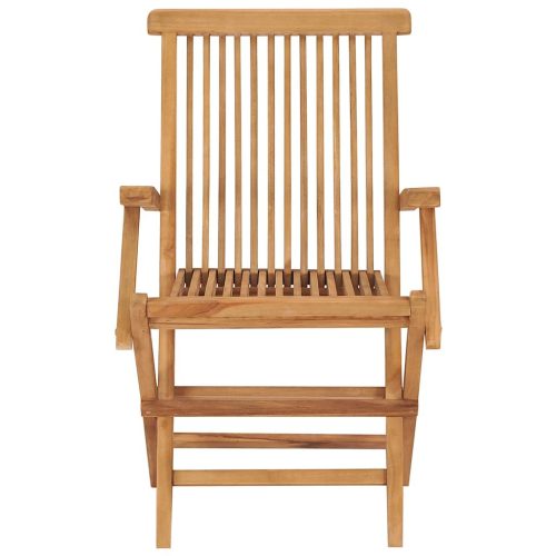  4 db tömör tíkfa kerti szék kék párnával