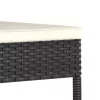  9 részes fekete polyrattan kerti étkezőgarnitúra