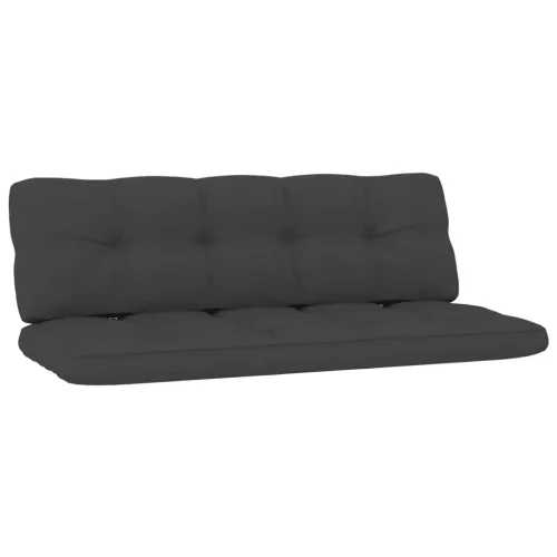  impregnált fenyőfa kerti pad antracitszürke párnákkal 179 cm