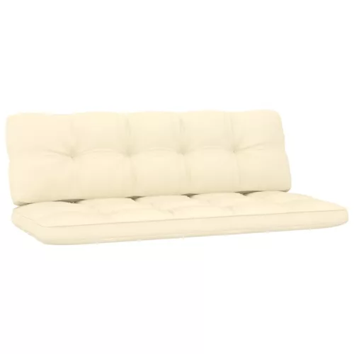  impregnált fenyőfa kerti pad krémstínű párnákkal 179 cm