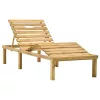  impregnált fenyőfa kerti napozóágy asztallal és párnával