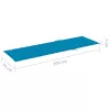  impregnált fenyőfa kétszemélyes napozóágy kék párnákkal