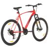  21 sebességes piros mountain bike 29 hüvelykes kerékkel 53 cm